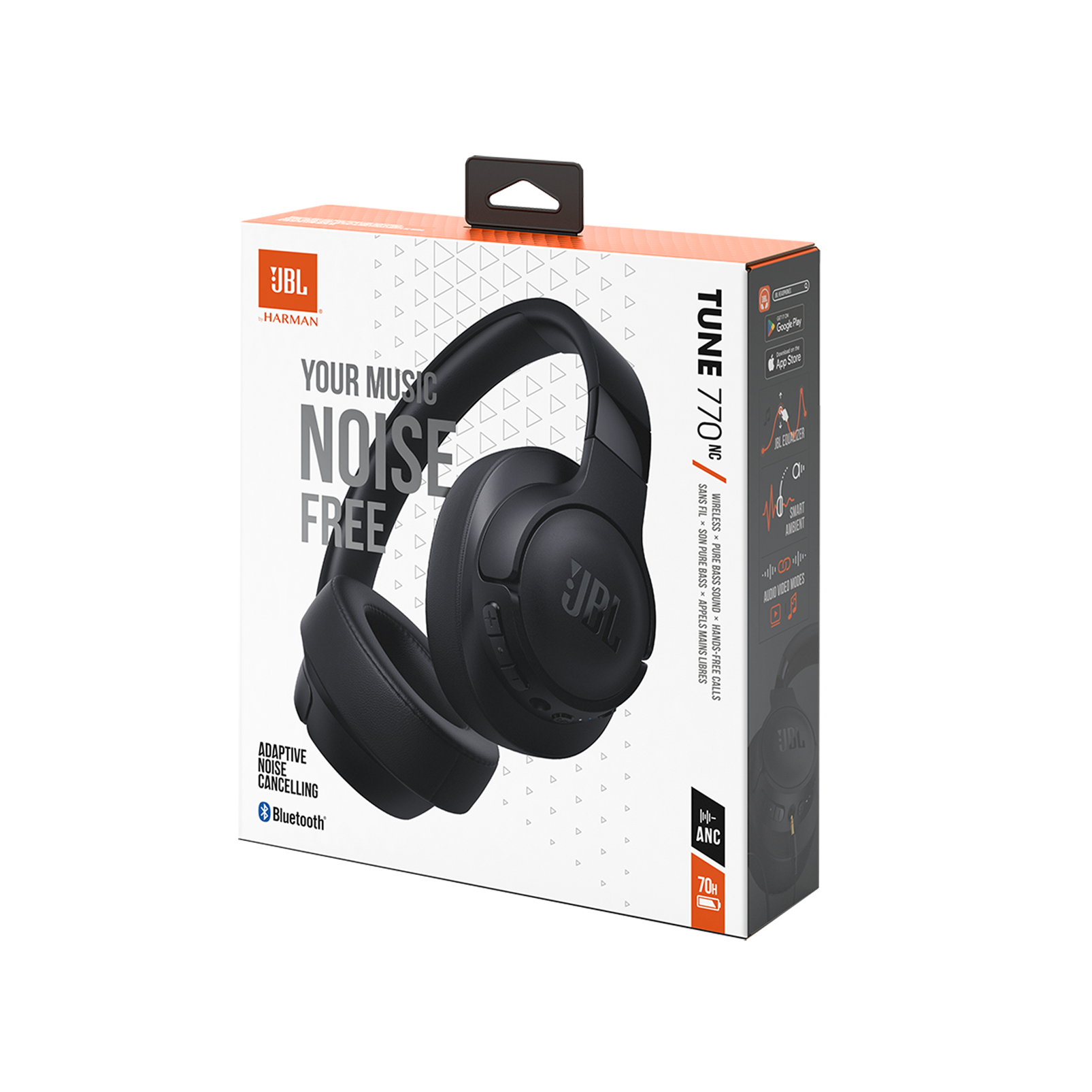 JBL Tune 770NC | ワイヤレスハイブリッドノイズキャンセリングオーバーイヤーヘッドホン